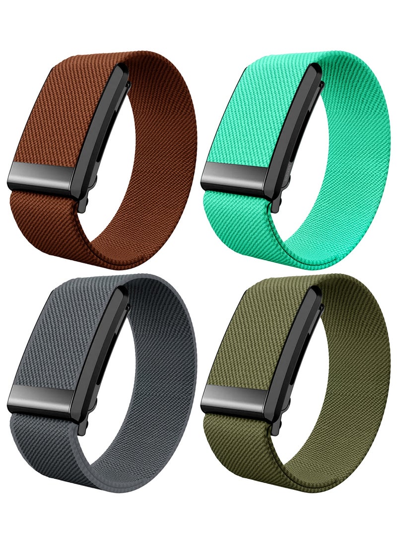 4Packs Premium Adjustable Nylon Strap for WHOOP 5, MG,One, Peak and Life – Lightweight & Breathable Replacement Band - Image 1