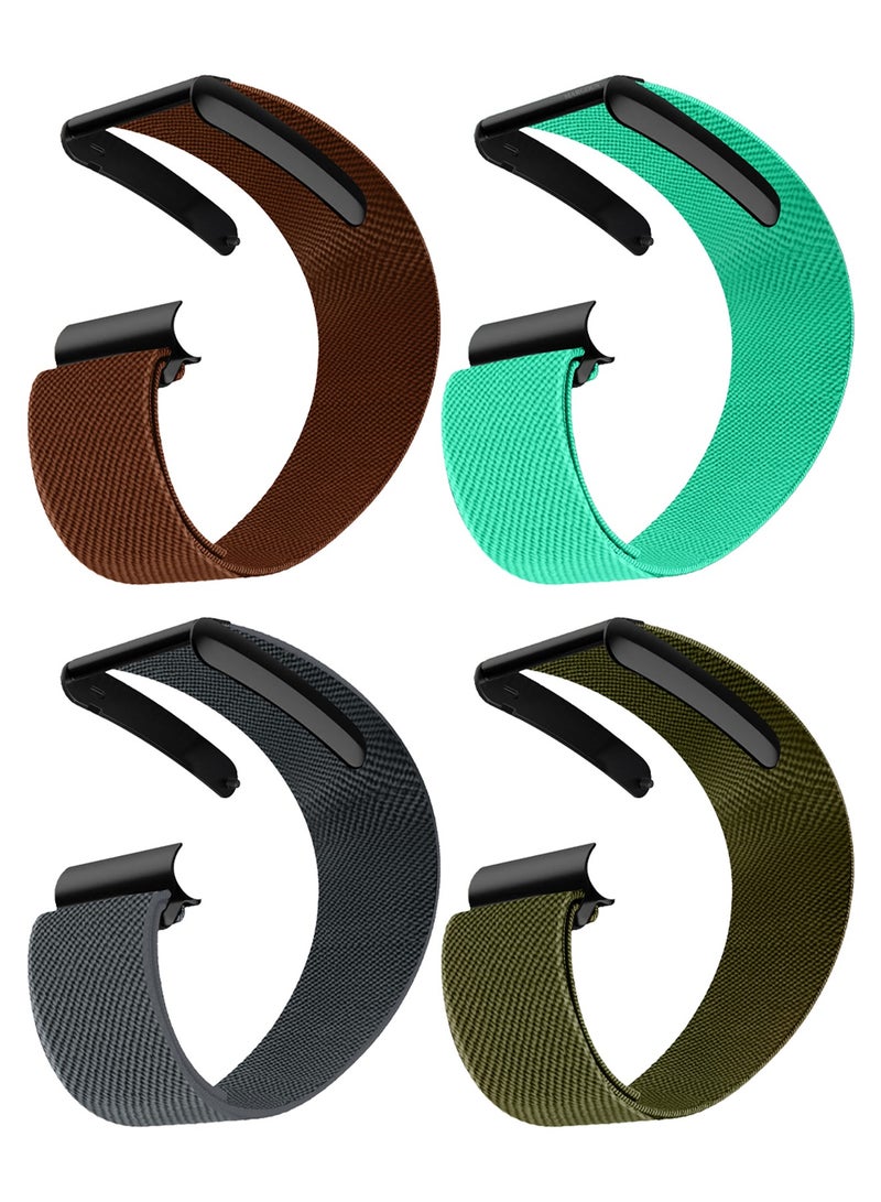 4Packs Premium Adjustable Nylon Strap for WHOOP 5, MG,One, Peak and Life – Lightweight & Breathable Replacement Band - Image 1