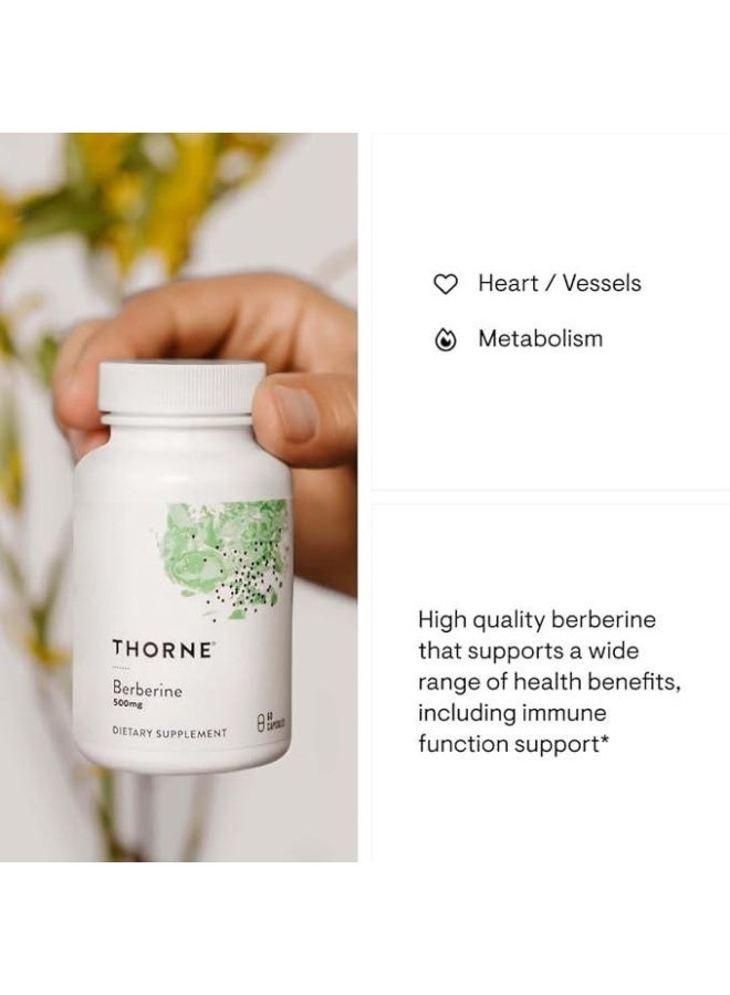 Berberine - Dual Action Formula with Phytosome Plus Botanical Extract - Support Heart Health, Immune System, Healthy GI, Cholesterol* - Gluten-Free, Dairy-Free - 60 Capsule - Image 2