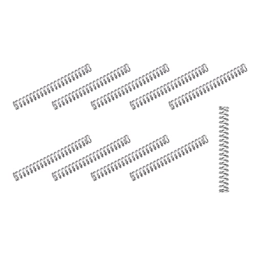METALLIXITY Compression Springs (0.3x2mm OD,15mm Free Length) 30Pcs, 304 Stainless Steel Extension Spring - for Shop Home Repairs, DIY Projects, Silver Tone - Image 1