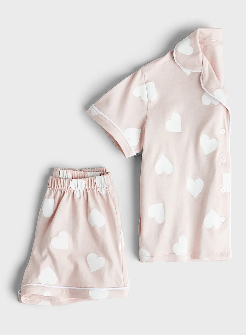 اتش اند ام Kids Patterned Jersey Pyjamas