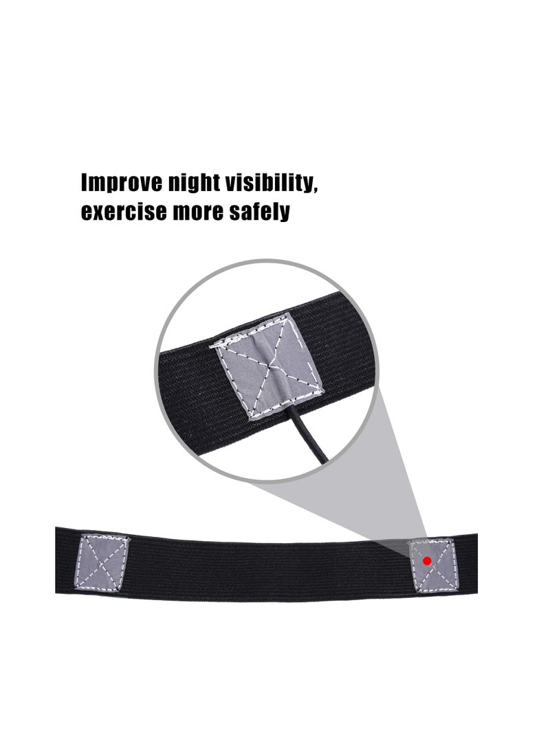 SYOSI 2 Pieces Race Number Belt with 6 Gel Loops for Running Cycling Triathlon Marathon (Black and Blue) - Image 2