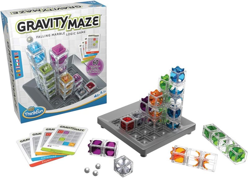 ثينك فان لعبة الذكاء Gravity Maze Falling Marble Challenge من ThinkFun: لعبة منطقية ولعبة أطفال STEM للأطفال من عمر 8 سنوات فما فوق - هدايا - Image 2