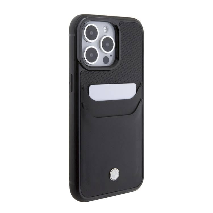CG Mobile BMW for iPhone 15 Pro Max Case  Leather Cardslot Case  AntiScratch  Drop Resistant Protective Cover  Shockproof Full Slim Bumper Protection Back Cover for iPhone 15 Pro Max 67  Black - Image 3