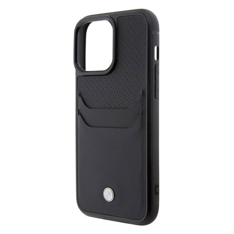 CG Mobile BMW for iPhone 15 Pro Max Case  Leather Cardslot Case  AntiScratch  Drop Resistant Protective Cover  Shockproof Full Slim Bumper Protection Back Cover for iPhone 15 Pro Max 67  Black - Image 5