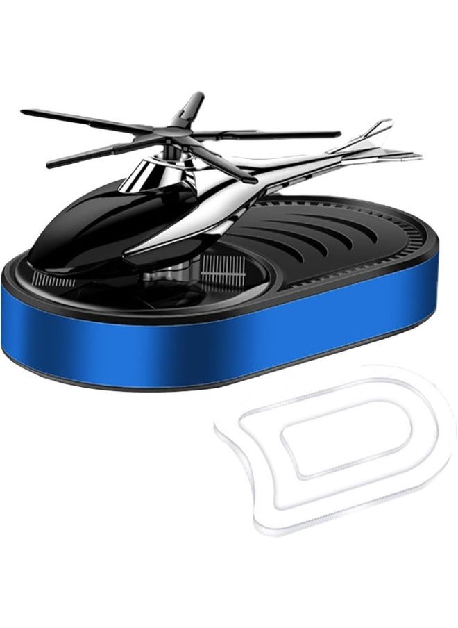 Generic Car Air freshener, Stylish Auto Helicopter Solar Car air Fragrance Rotating fan Perfume, Dashboard Accessories  - Image 3