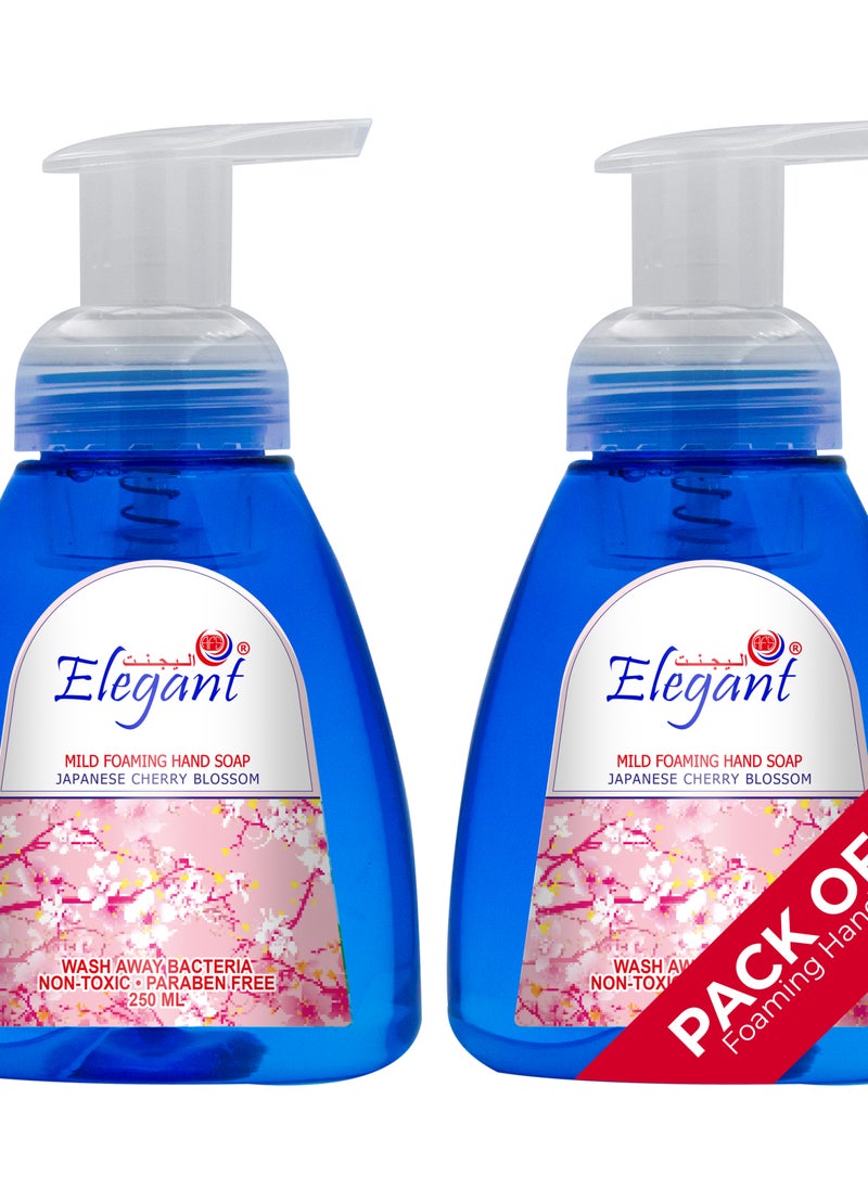 AFS Elegant Japanese Blossom 250 Ml Foaming Pump Hand Wash Set Of 2  - Image 1