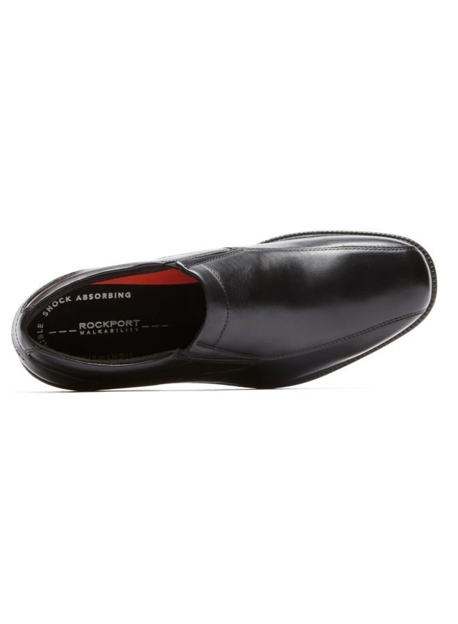 Rockport Men's Charles Road Slip-On Loafers, Black, 6.5 Wide - Image 3