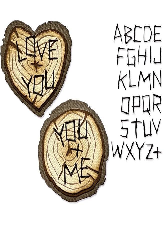 Tim Holtz Sizzix 2023 Everyday Collection Wood Slice Thinlits, 33 Dies, 5 Sheet Package of Sticky Grid Sheets (666291 663532) - Image 4