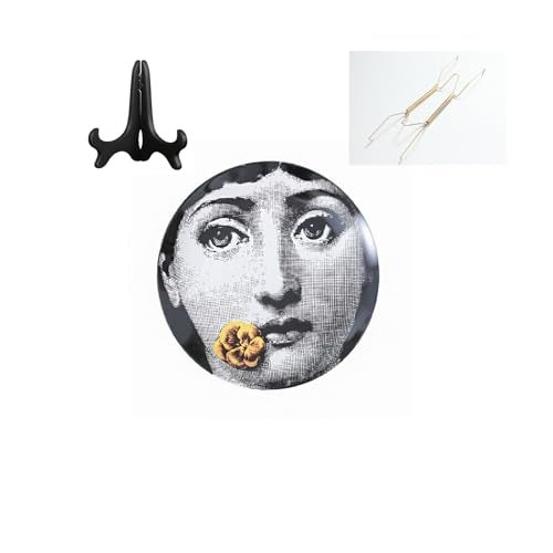 Beccalame Decorative Plates Handmade Ceramic Ornament for Home&Office Wall Decors (with Hanger) (F4) - Image 1