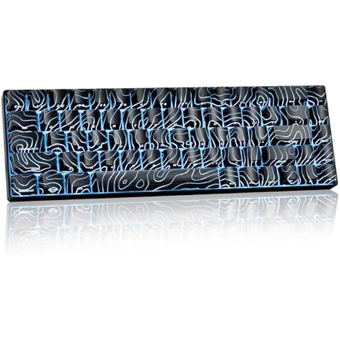 rayihni لوحة مفاتيح الألعاب 60 بالمئة، لوحة مفاتيح XVX HE68 مع مفاتيح مغناطيسية بتأثير هول، إطار من الألمنيوم CNC، معدل استقصاء 8KHZ، تفعيل قابل للتعديل، تبديل ساخن - أسود - Image 1