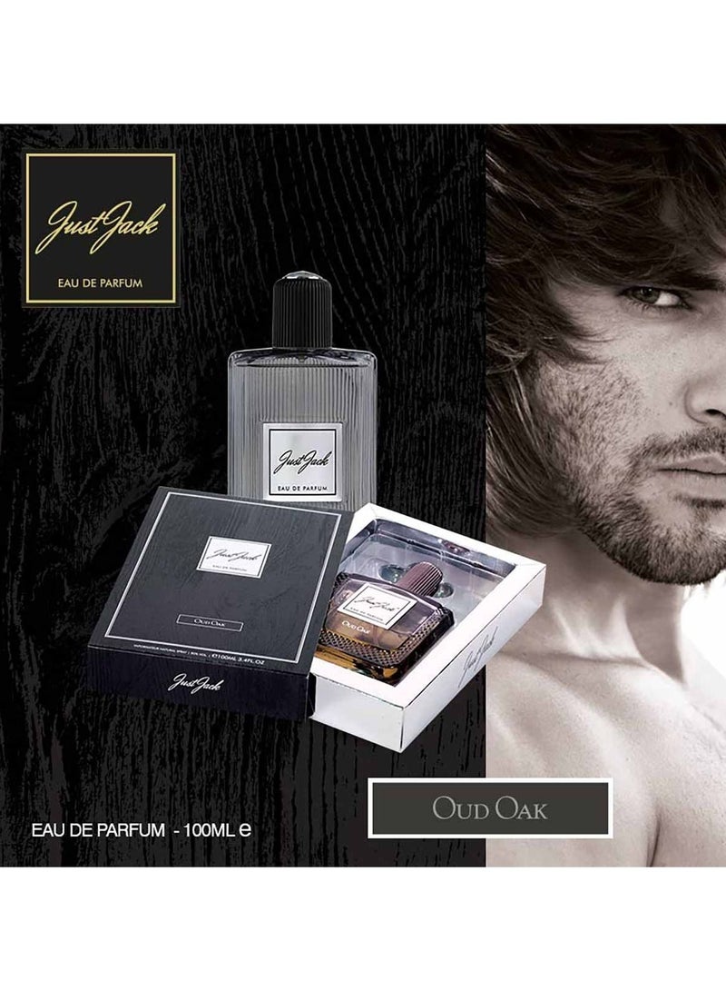 چاست_چاك Just Jack Oud Oak Perfumes For Men Eau De Parfum 100ML, For Him Long Lasting Fragrance - Image 3