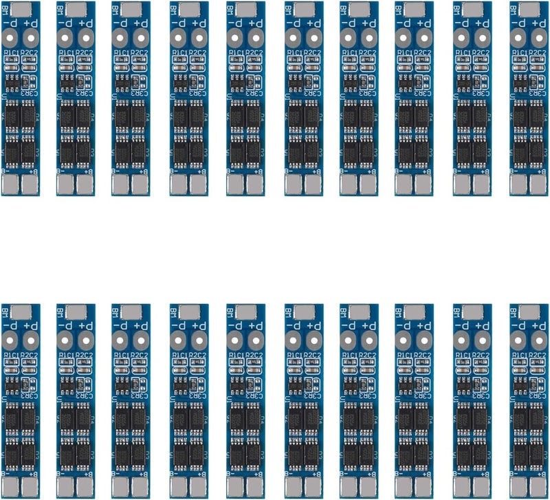 AEDIKO 20pcs 1S 3.7V 4A 18650 Charger PCB BMS Protection Board for Li-ion Lithium Battery Cell (2S) - Image 1