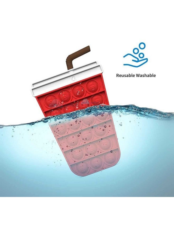 فنبلاست لعبة Pop It من FunBlast، لعبة Pop It للأطفال، لعبة Pop It، ألعاب Pop It للأطفال، لعبة Pop It مع مشروب بارد، لعبة Pop It Fidget، لعبة Pop It كبيرة، لعبة Pop It للبنات، لعبة Pop It للأولاد، ألعاب تخفيف التوتر (عبوة من قطعتين) - Image 4