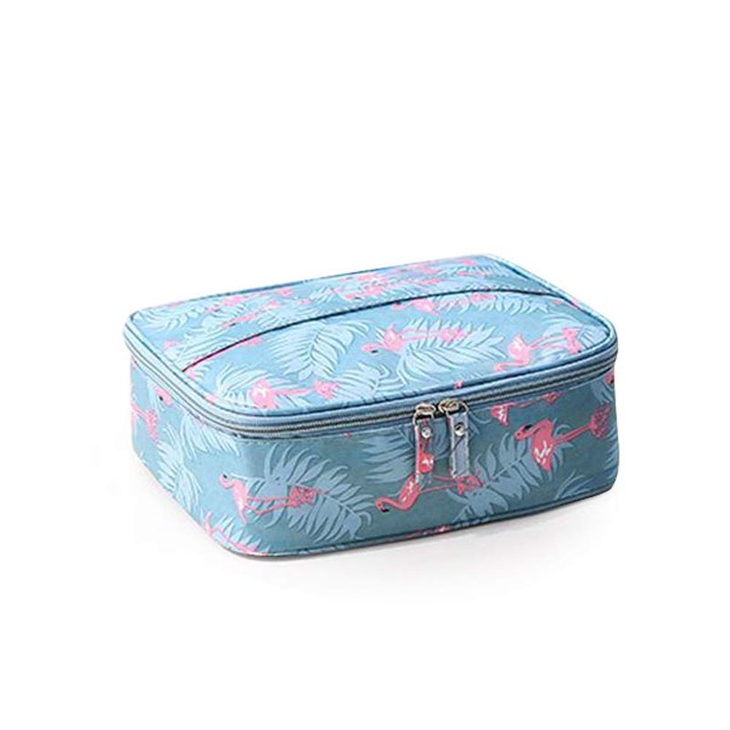 Mivira Travel Portable Cosmetic Makeup Case Organizer Travelling Storage Pouch Bag for Women with Handle - Image 2