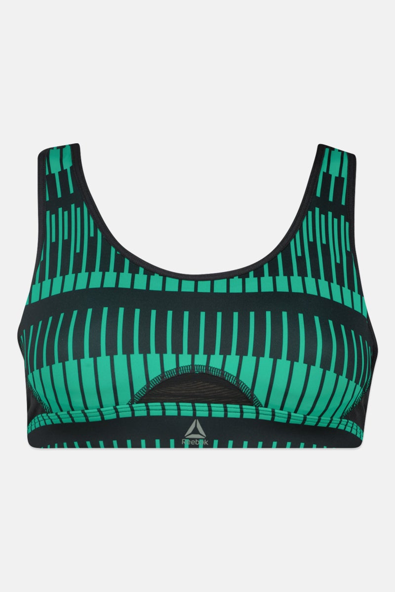 Reebok Women Brand Logo Lightly Padded Sports Bra, Multicolor - Image 3