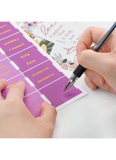 VANRA Bible Tabs For Women Bible Journaling Supplies Large Print 96 Tabs In Total For Old And New Testament Studying With Blank Laminated Bible Tabs Gold Lettering  - Image 5