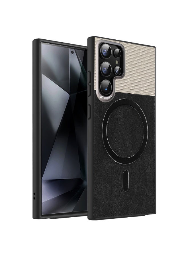 PULOKA PULOKA Luxury Leather Back Protection Case For Samsung Galaxy S24 Ultra Z261D21E4C182A0695A81Z