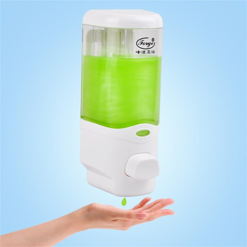 Wall Mount Soap Dispenser, Manual Dispenser for Hand Liquid, Shampoo, Shower Gel, Shampoo, Conditioner, Body Wash, 300ml/10oz, with Installation Tools - Image 3