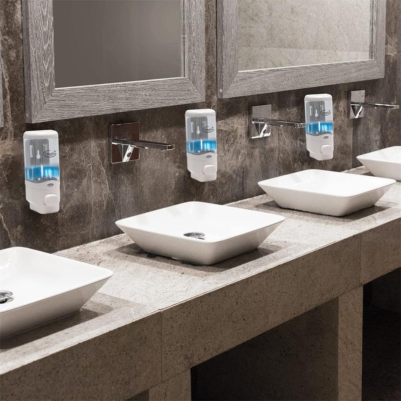 Wall Mount Soap Dispenser, Manual Dispenser for Hand Liquid, Shampoo, Shower Gel, Shampoo, Conditioner, Body Wash, 300ml/10oz, with Installation Tools - Image 4