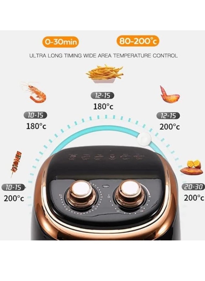 Spaceshoop - Air Fryer 1200W with 4.L Capacity, Mechanical Controls, 360° Thermal Technology, and Precise Temperature Control (175°F-400°F) - Image 1