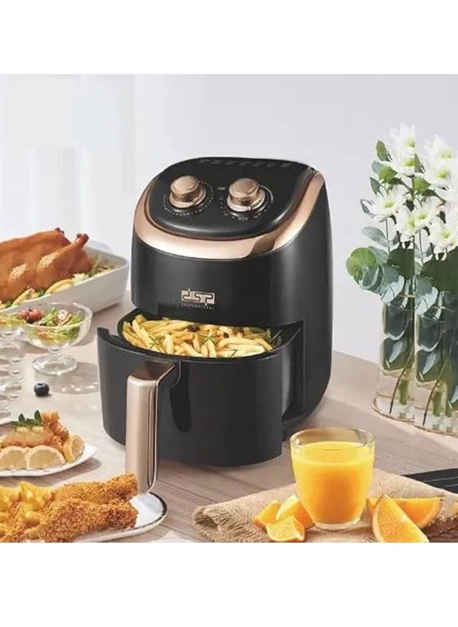 Spaceshoop - Air Fryer 1200W with 4.L Capacity, Mechanical Controls, 360° Thermal Technology, and Precise Temperature Control (175°F-400°F) - Image 1