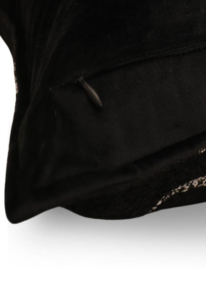 vctops Luxury Tiger Jacquard Throw Pillow Cover Soft Velvet Animal Pattern Decorative Cushion Cover Modern Square Accent Pillowcase for Couch Bedroom Living Room (Type B,18"x18") - Image 2