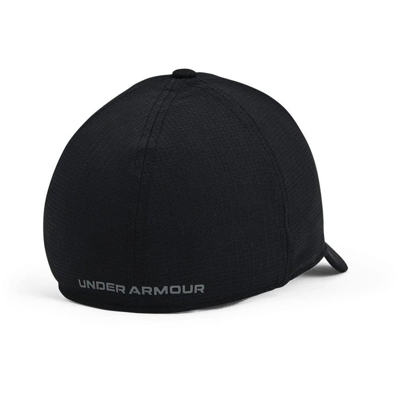 Under Armour Iso-chill Armourvent Fitted Baseball Cap, Black (001)/Pitch Gray, Medium/Large - Image 2