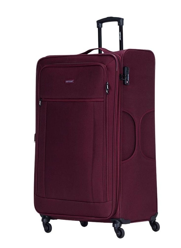 VIPTOUR - Set of 4 Light Weight Polyester Jacqard Trolley Luggage With Number Lock 20,24,28,32 Inches - Image 1