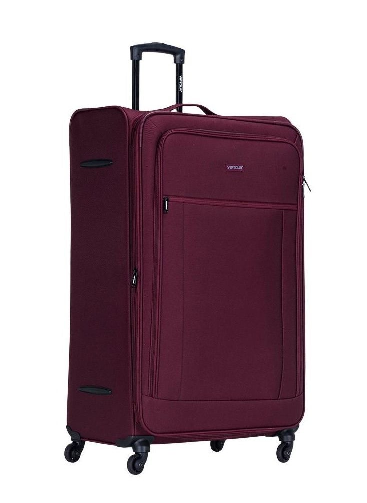VIPTOUR - Set of 4 Light Weight Polyester Jacqard Trolley Luggage With Number Lock 20,24,28,32 Inches - Image 1