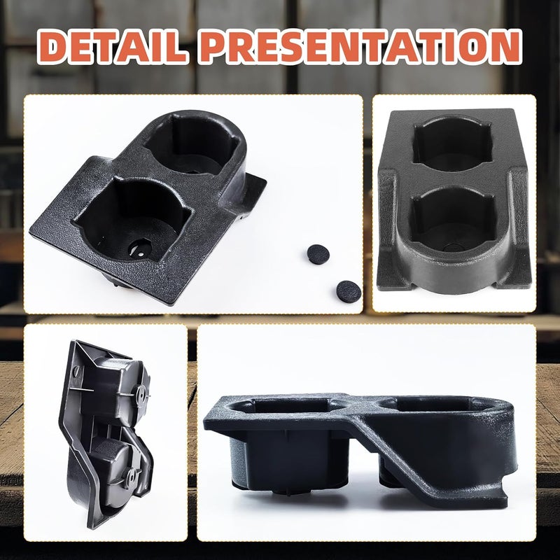 Flylin Center Console for Cars, Vintage Car Console Cup Holder Organizer ABS Anti-Slip Interior Accessory for Drinks Mugs, Resistant Water Bottle Holder Stand Replacement for Nissan Patrol GQ Y60 1988-1997 - Image 5