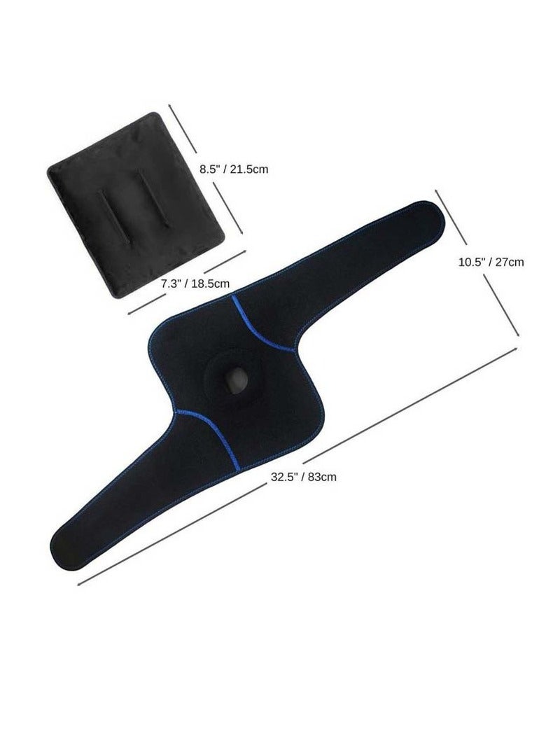 Generic A pair of sports knee pads with adjustable hot and cold knee pads, gel knee protectors, knee sprain knee pads (including a gel water bag) - Image 2