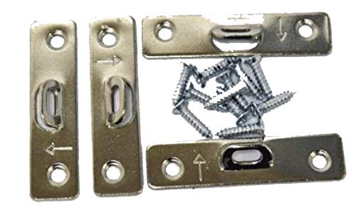 Extra Heavy Duty Small 2 Hole Super Steel Picture Hanger 20 Pack with Screws