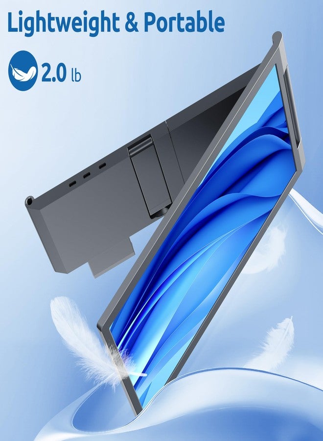 شاشة تمديد للكمبيوتر المحمول من ماجيكرافين، شاشة محمولة مقاس 14 بوصة بدقة 1080 بكسل بتقنية IPS، شاشة سفر لأجهزة الكمبيوتر المحمولة من 14 إلى 16.5 بوصة مزودة بمنفذ USB-C/HDMI، شاشة توصيل وتشغيل لأنظمة ويندوز/ماك/أندرويد/سويتش/بلاي ستيشن 5/إكس بوكس - Image 5