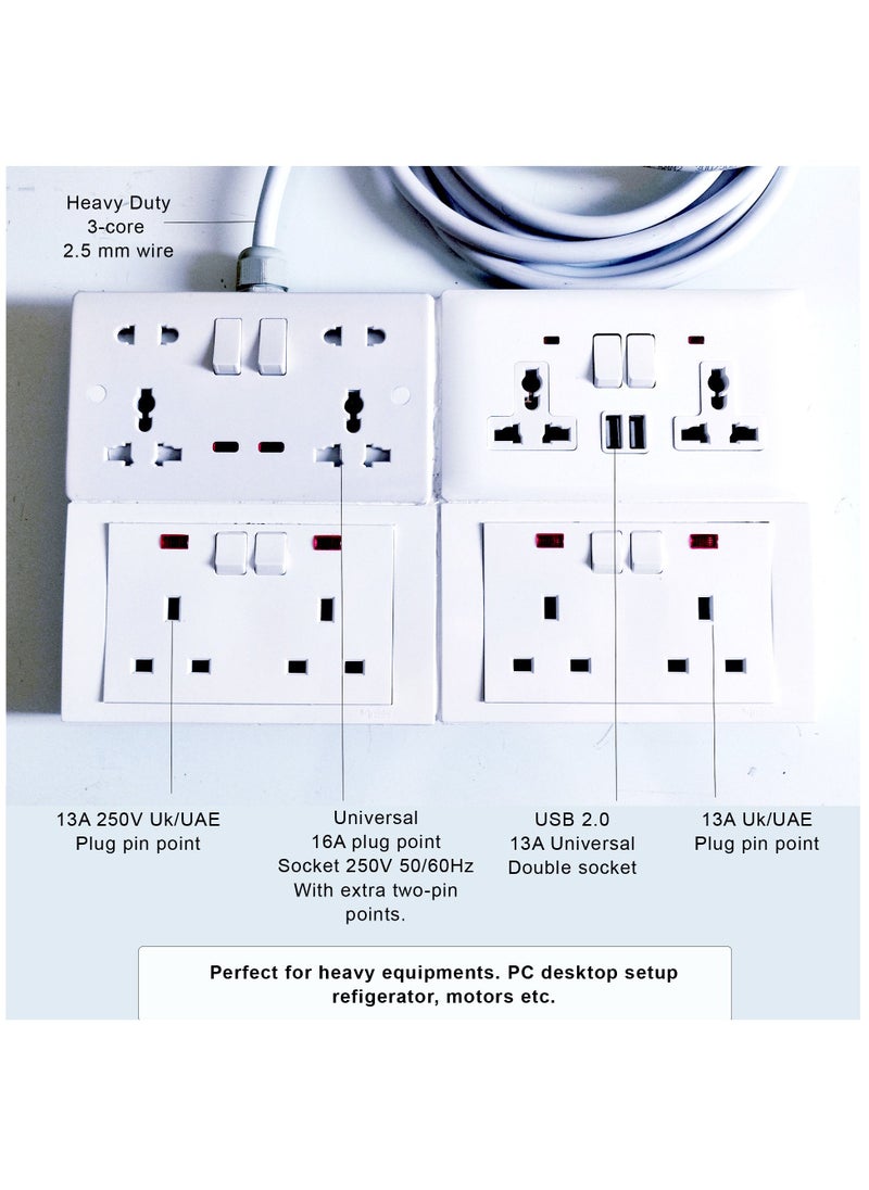 Hassan Hassan Eight Socket Power Max Combo For Heavy Duty Appliances  - Image 2
