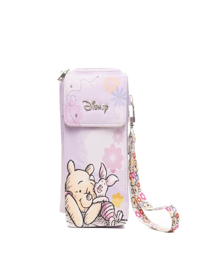Wondapop Disney Winnie The Pooh And Piglet Crossbody Wallet Cell Phone Wristlet - Image 1