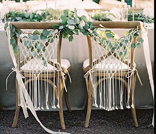 Flber Wedding Chair Hanger Macrame Wall Hanging Home DÃƒÂ©cor Handwoven, Set of 2 - Image 1