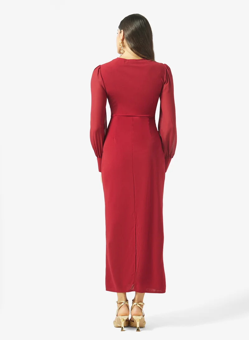 Ella Puff Sleeve Shift Dress