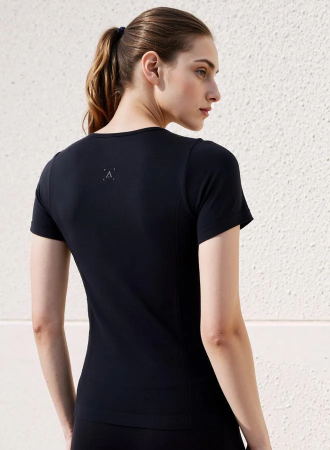 ADOT by Splash Textured Seamless T-shirt