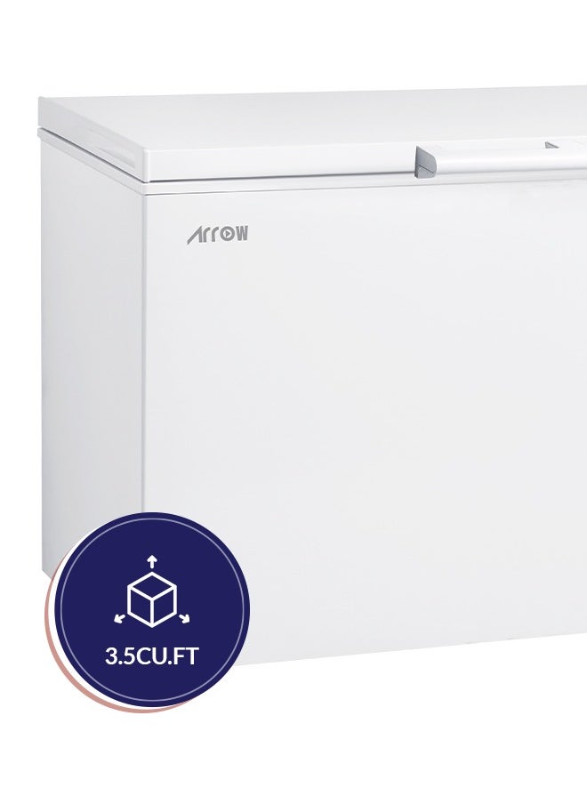 Arrow 380L 13.4 Cu.Ft Chest Freezer with Multi Air Flow, No Frost Cooling, LED Lighting, Energy Saving, White Finish | Model No: RO-500F  - Image 4