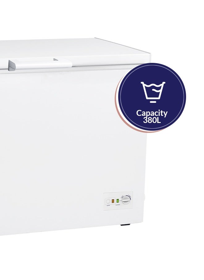 Arrow 380L 13.4 Cu.Ft Chest Freezer with Multi Air Flow, No Frost Cooling, LED Lighting, Energy Saving, White Finish | Model No: RO-500F  - Image 3