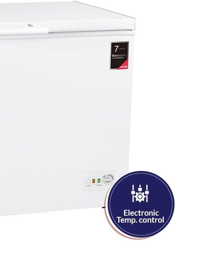 Arrow 380L 13.4 Cu.Ft Chest Freezer with Multi Air Flow, No Frost Cooling, LED Lighting, Energy Saving, White Finish | Model No: RO-500F  - Image 5