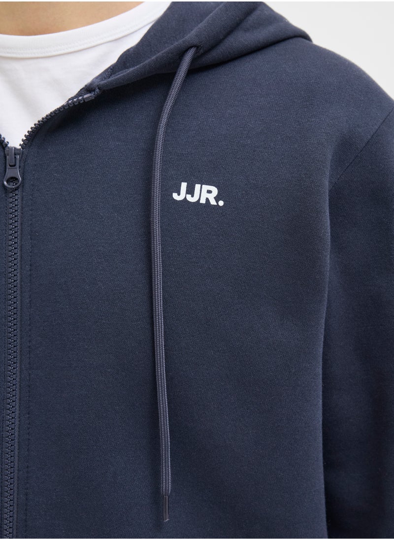 JJ Rebel Jrebrebel Logo Zip Through Hoodie  - Image 4
