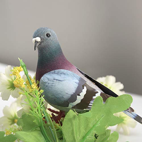 MOFUCA Simulation Foam Pigeon Model, Artificial Imitation Animal Fake Pigeon Simulated Foam Birds for Craft Home Ornaments Garden Wedding Decoration(Random) - Image 3