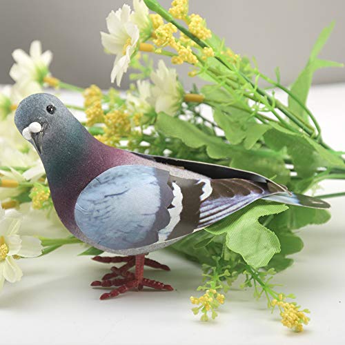 MOFUCA Simulation Foam Pigeon Model, Artificial Imitation Animal Fake Pigeon Simulated Foam Birds for Craft Home Ornaments Garden Wedding Decoration(Random) - Image 4