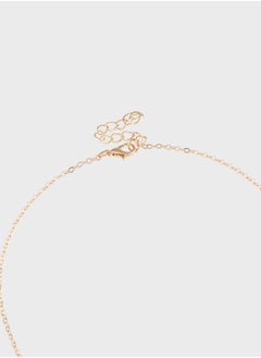 ELLA Leaf Pearl Pendant Necklace  - Image 3