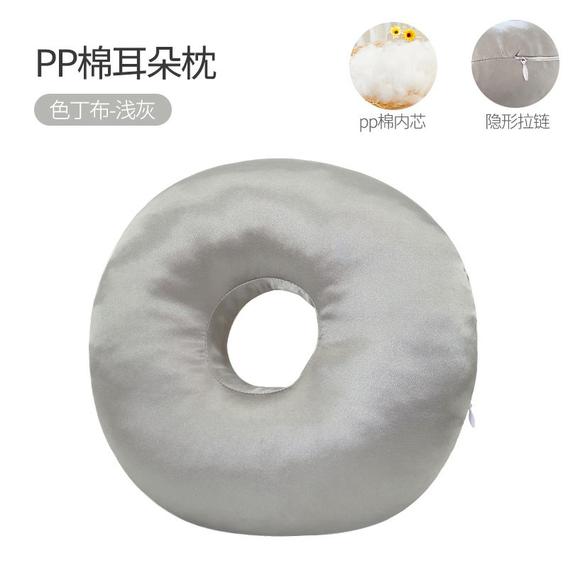 Single-Hole Ear Pillow For Elderly Patients, Ear Protection With Hole Pillow, Adult Beauty Salon Pillow Core, Side Sleeping Non-Pressure Ear Cervical Pillow - Image 1