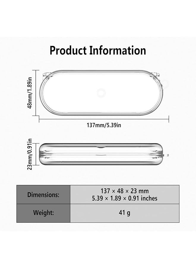 erorex - Secure Lock Clear Case Compatible With Nothing Ear Open Open Ear Headphones Tpu Protective Cover With Keychain - Image 1