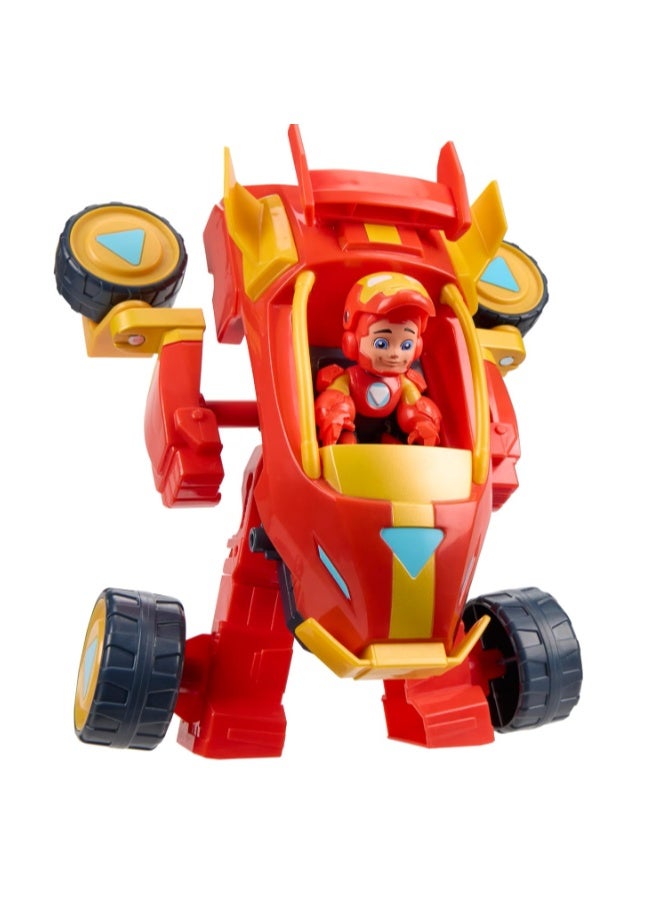 Hasbro Marvel Iron Man and His Awesome Friends 2-in-1 Mech Suit & Vehicle Set with Action Figure and Toy Vehicle - Image 1
