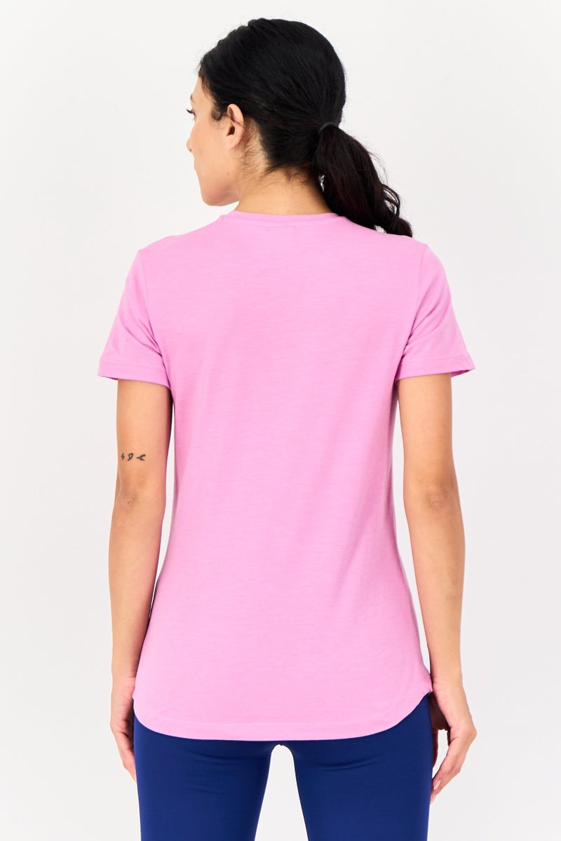 PUMA تي شيرت رياضي نسائي قصير الأكمام في الهواء الطلق، وردي - Image 3